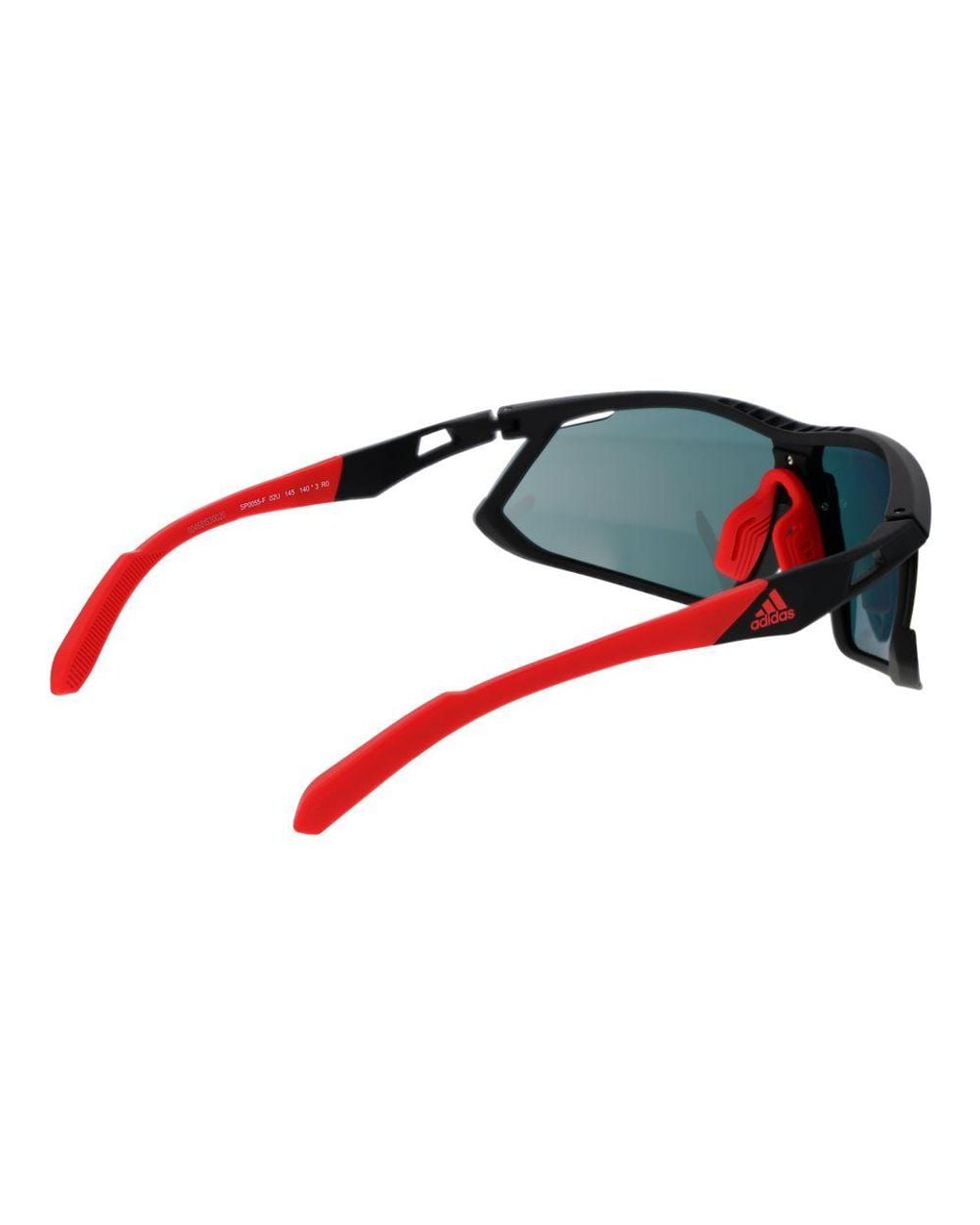 Adidas Red Black Plastic Sunglasses