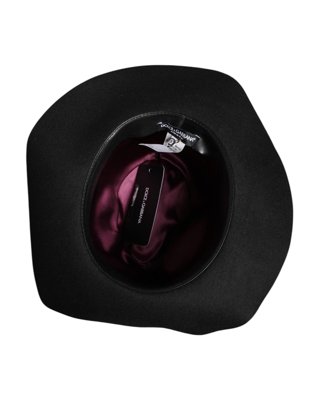 Dolce & Gabbana Black Rabbit Fedora Trilby Hat