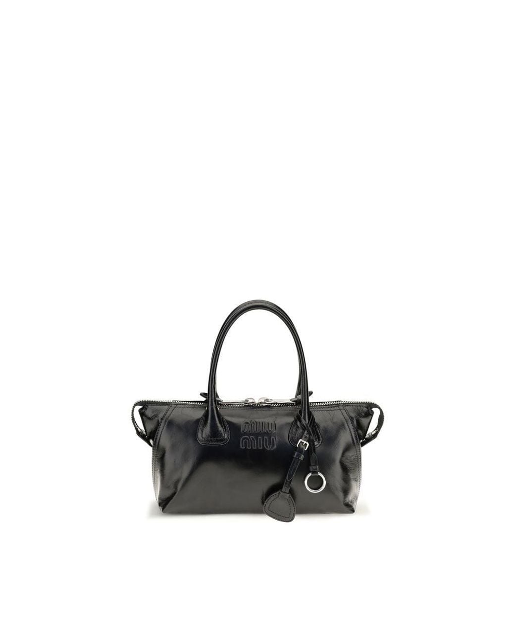 Miu Miu Black Miu Miu Calf Leather Shoulder Bag