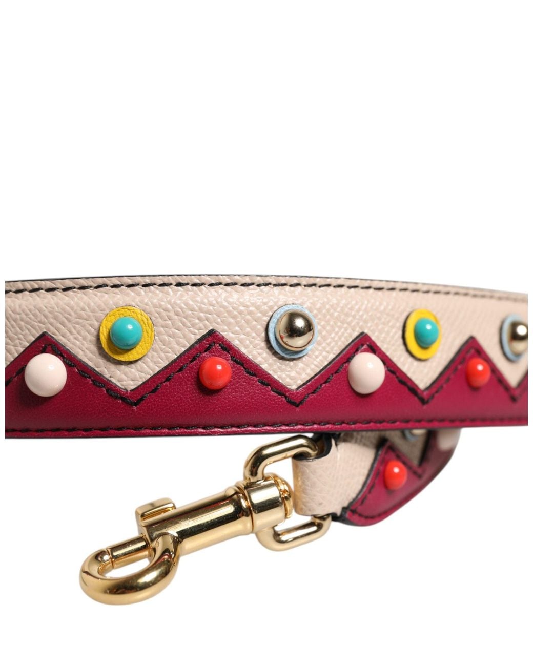 Dolce & Gabbana Natural Beige Red Leather Handbag Accessory Shoulder Strap for men