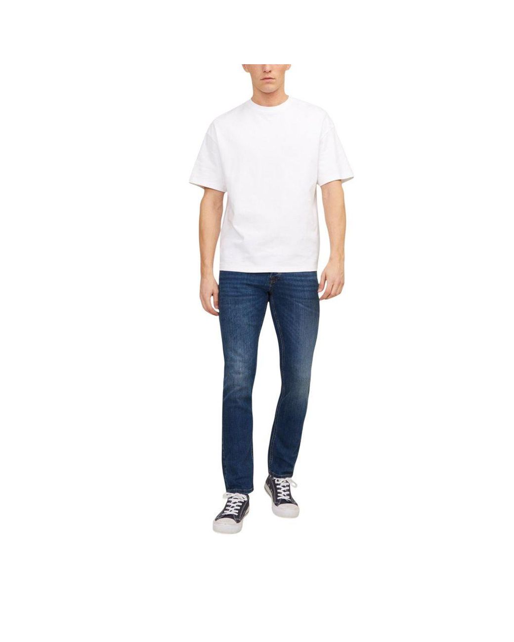 Jack & Jones Blue Cotton Skinny Jeans for men