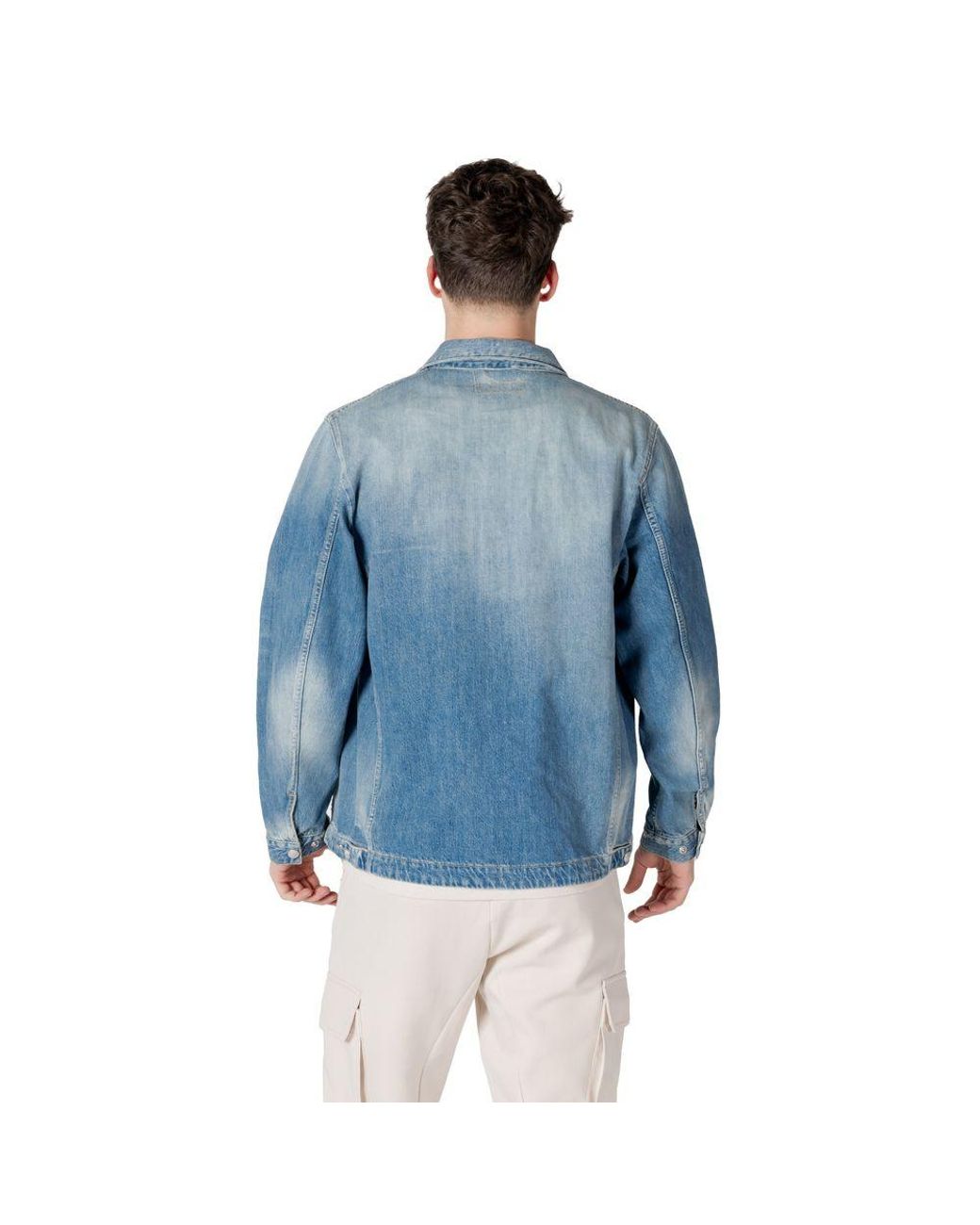 Replay Blue Cotton Shirt for men