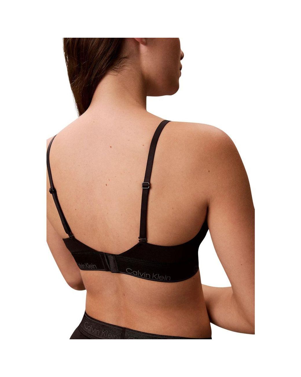 Calvin Klein Black Cotton Bra