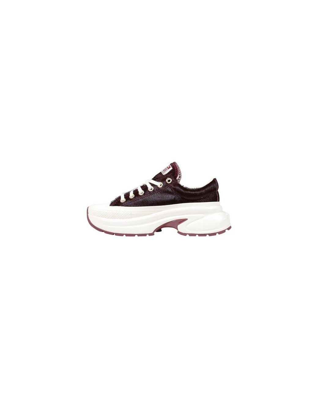 Converse White Bordeaux Leather Chunky Sneakers