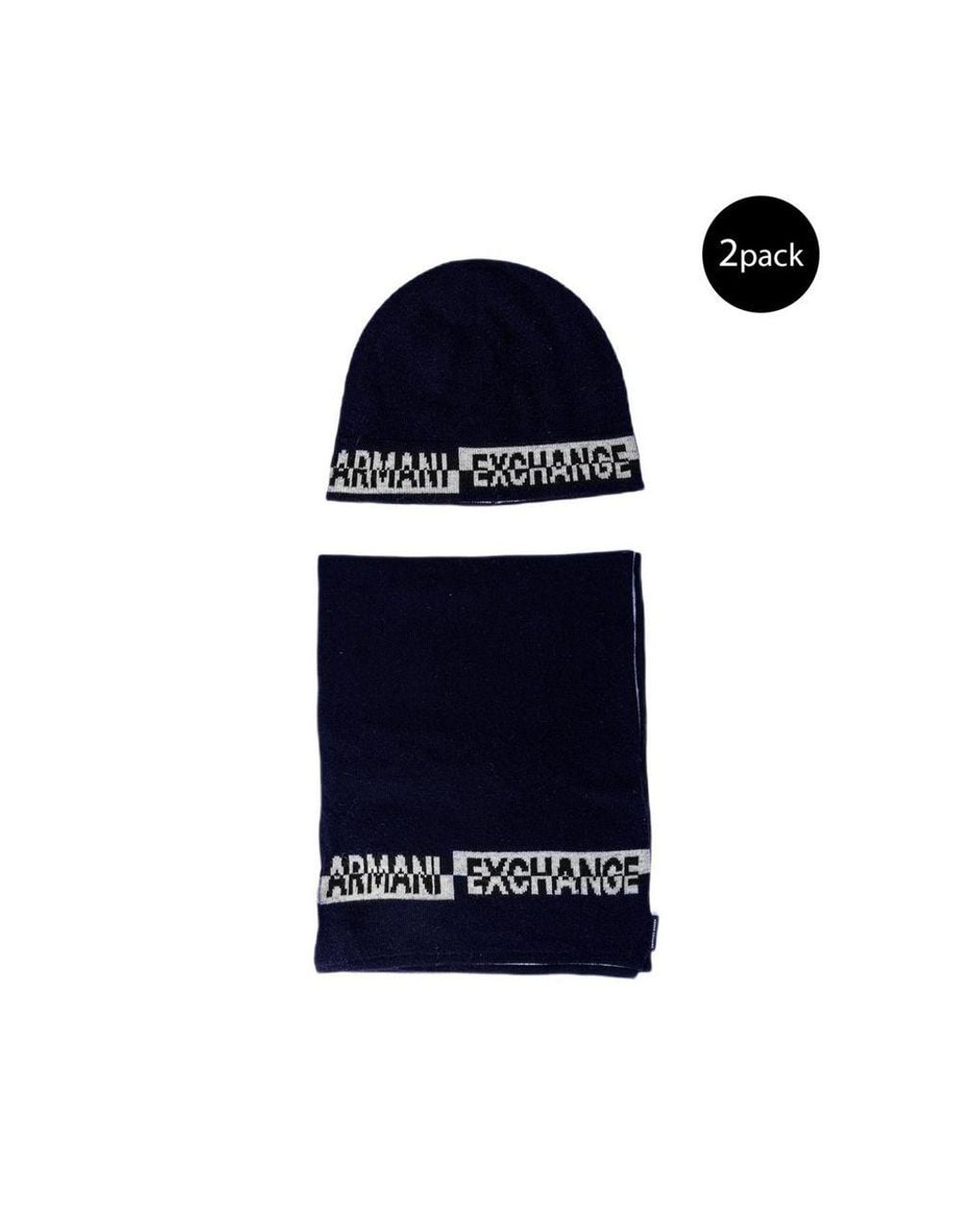 ARMANI EXCHANGE Blue Marabou Scarf for men
