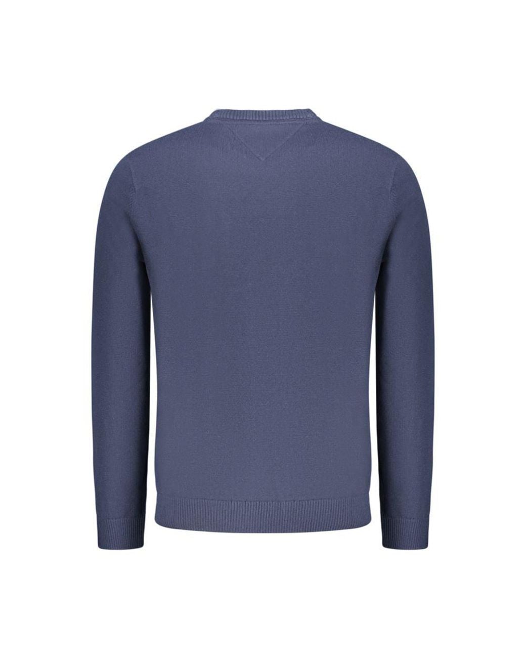 Tommy Hilfiger Blue Crew Neck Sweater Minimalist Style for men