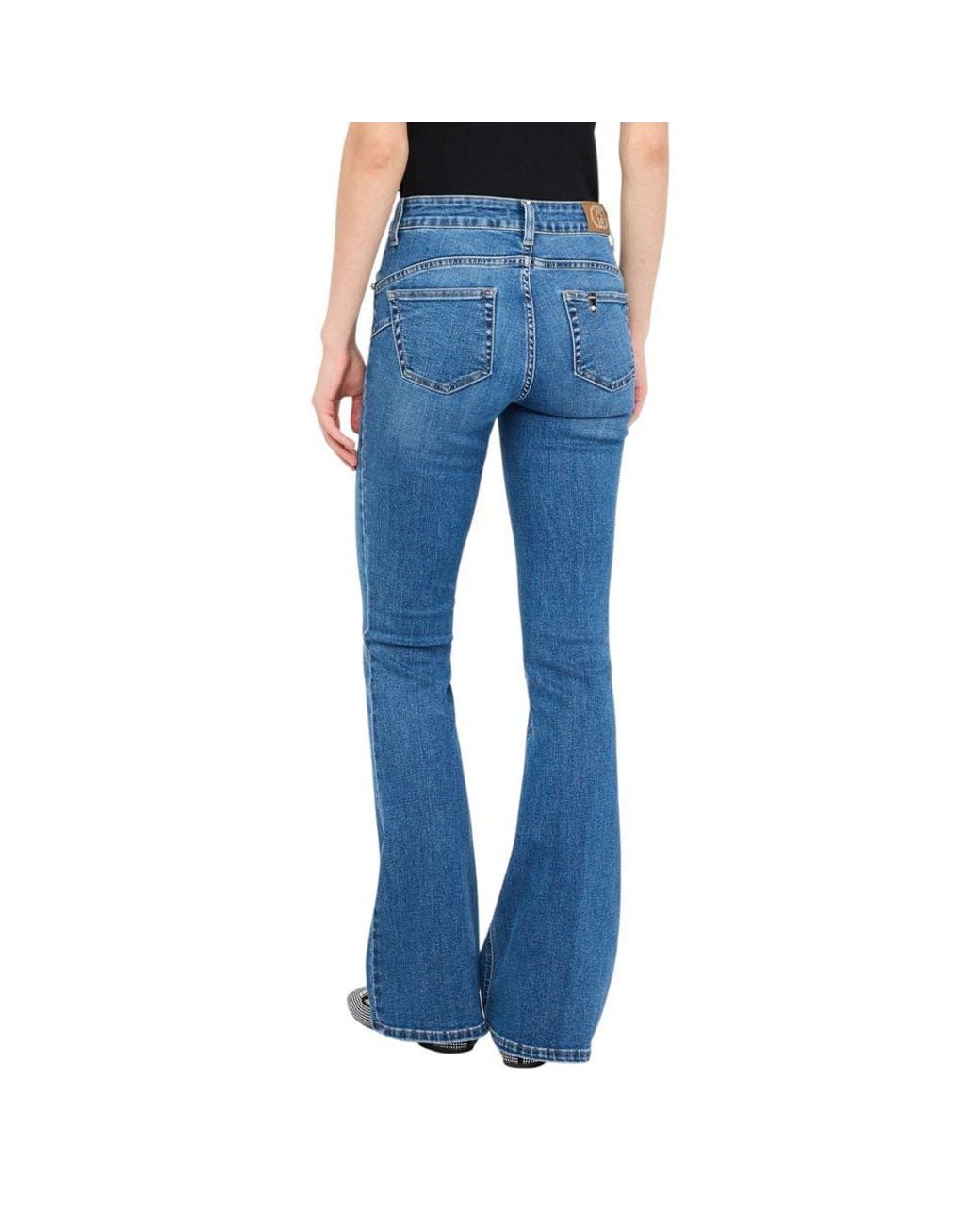 Liu Jo Blue Cotton Bootcut Jeans