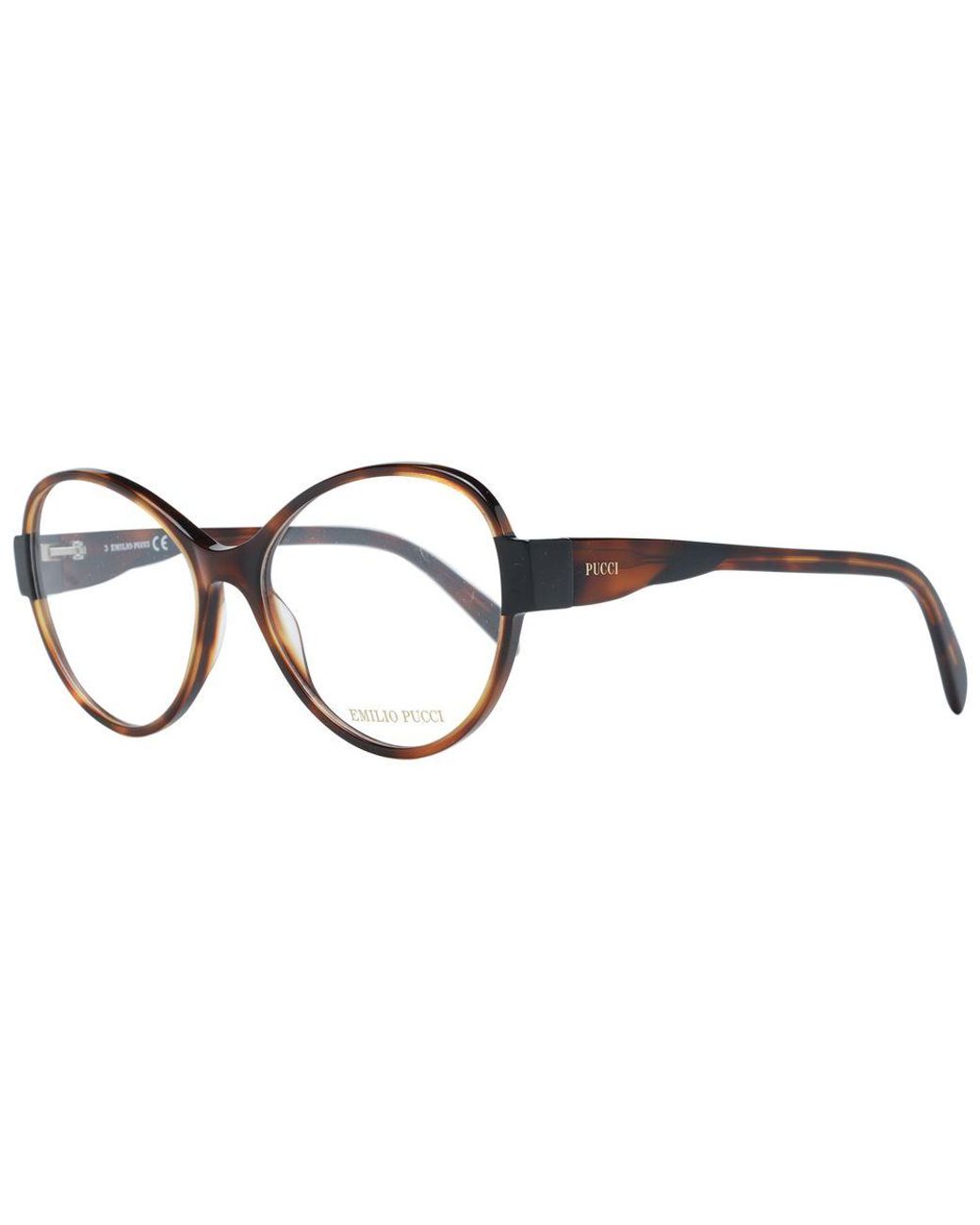 Emilio Pucci Brown Optical Frames for men