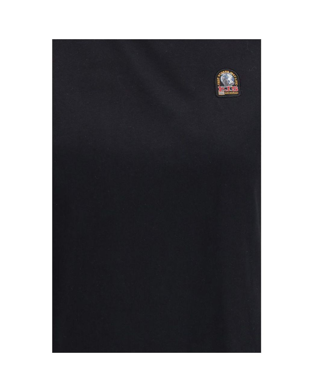 Parajumpers Black Cotton T-Shirt
