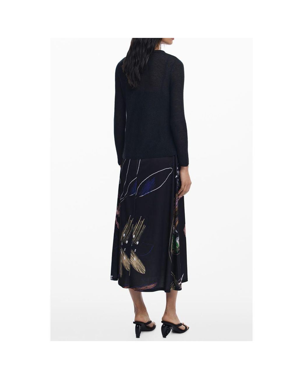 Desigual Blue Polyester Dress