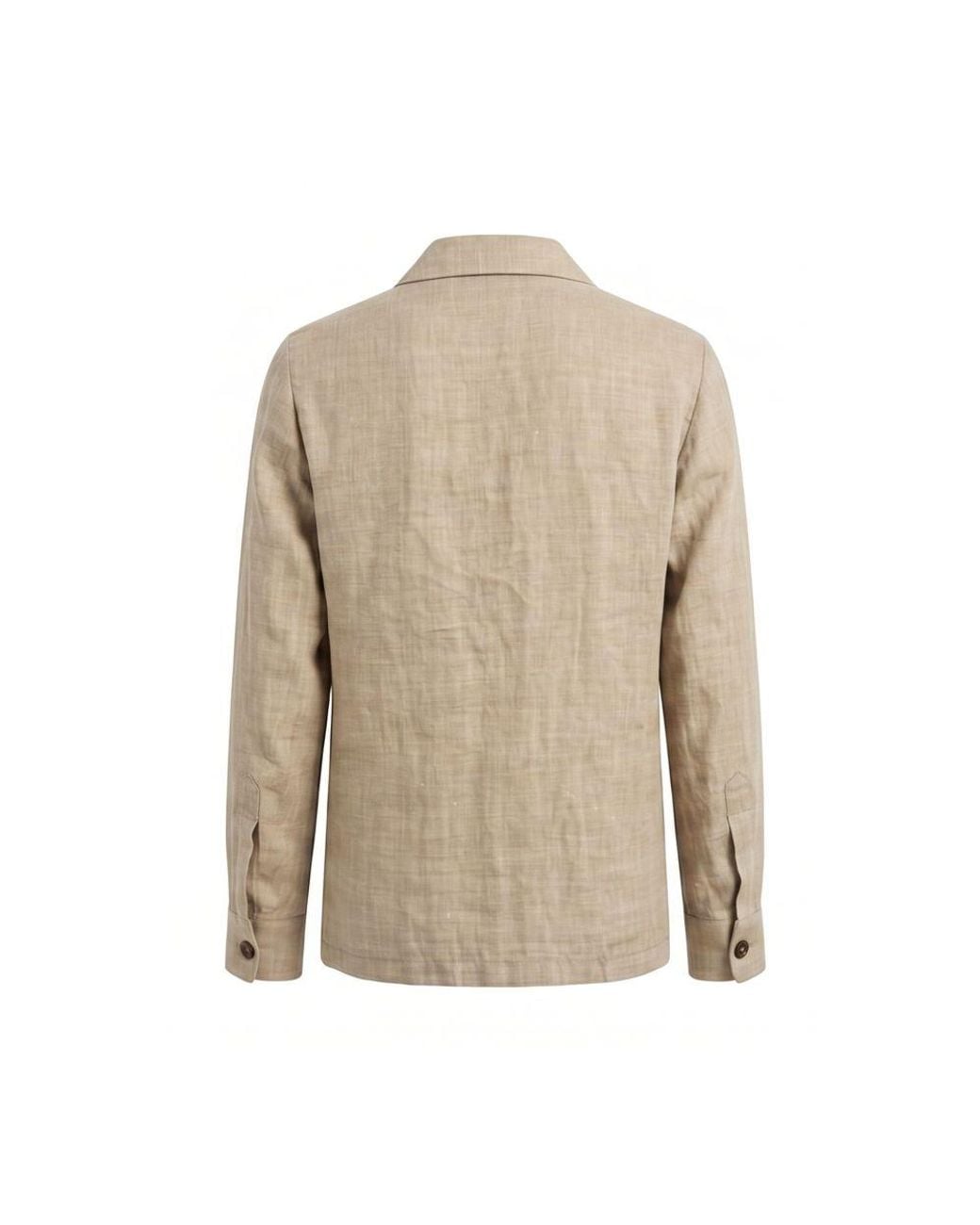 Malo Natural Beige Linen Men Jacket for men