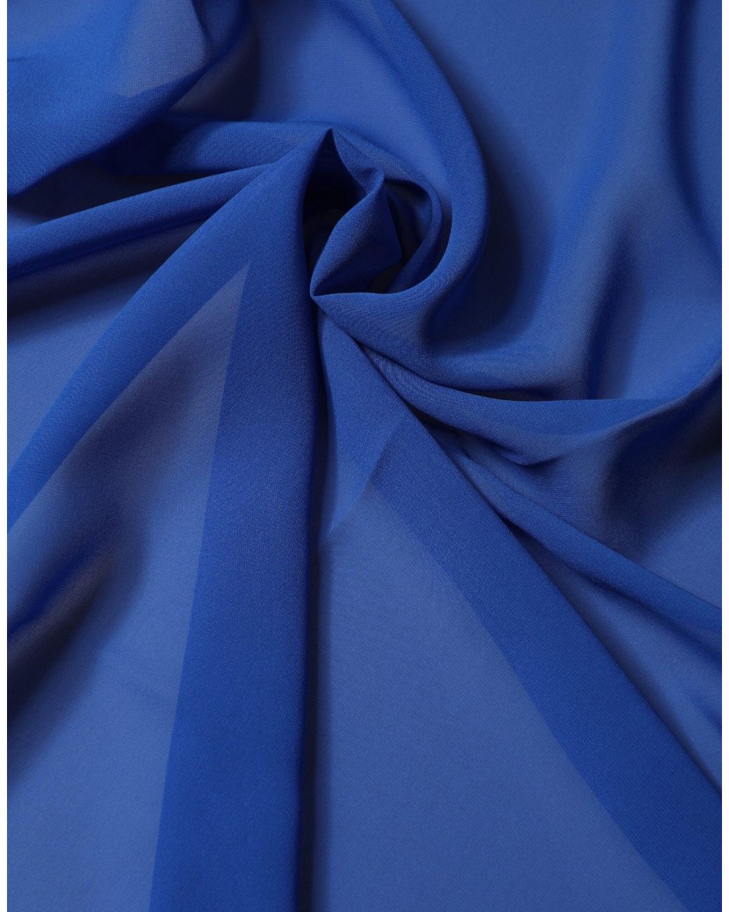 Dolce & Gabbana Blue Silk Stole Neck Wrap Shawl Scarf for men