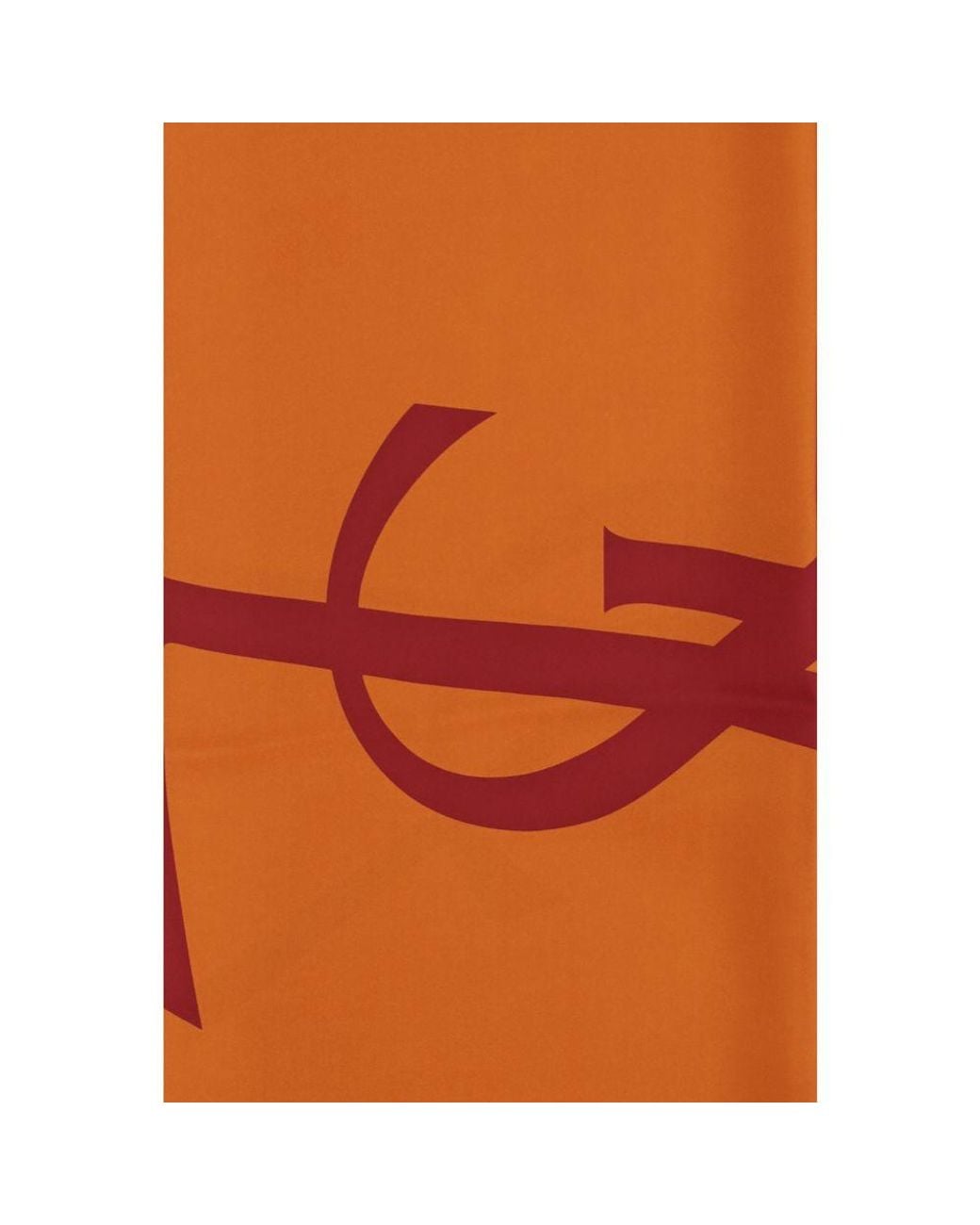 Saint Laurent Orange Silk Foulard