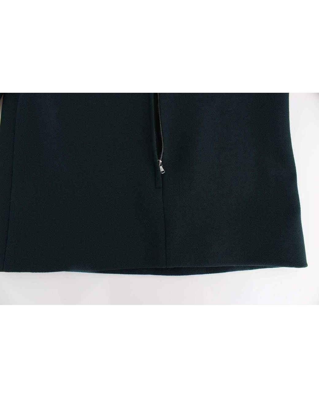 Dolce & Gabbana Dolce Gabbana Green 3/4 Sleeve Wool Blouse