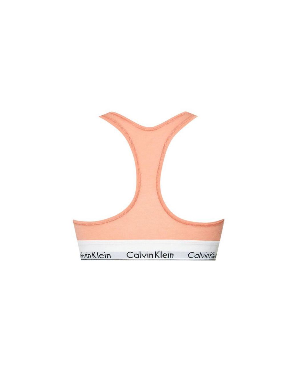 Calvin Klein Green Orange Cotton Bra