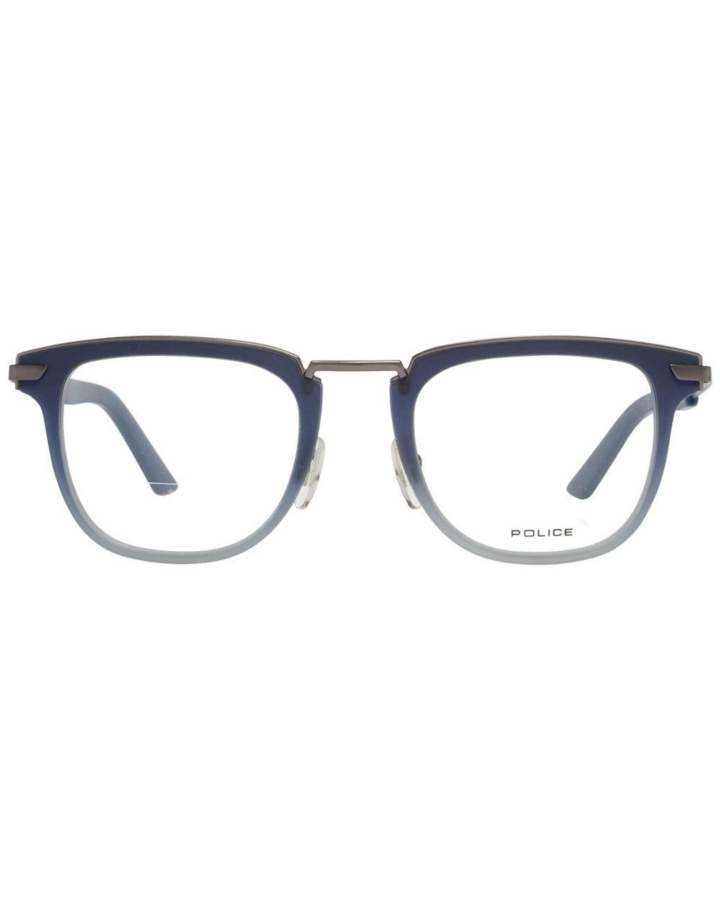Police Blue Metal & Plastic Glasses (frames) for men