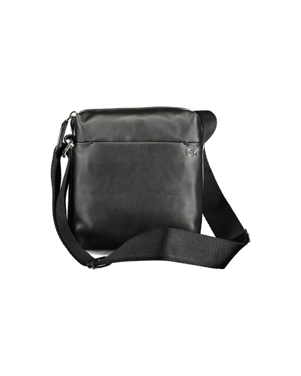 Calvin Klein Black Polyester Shoulder Bag for men