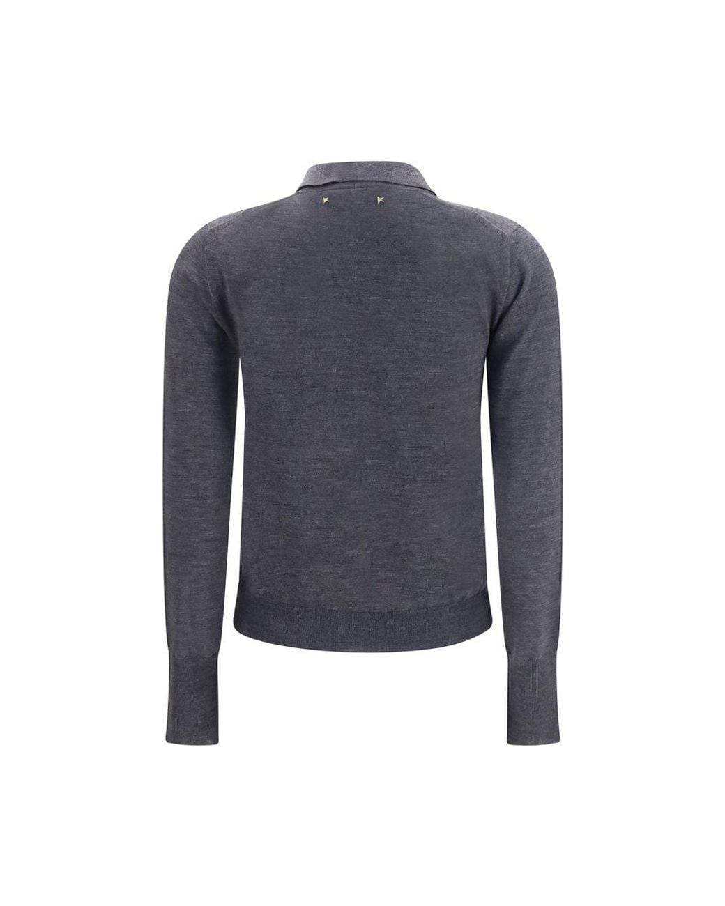 Golden Goose Deluxe Brand Blue Gray Wool Oves Aries Shirt