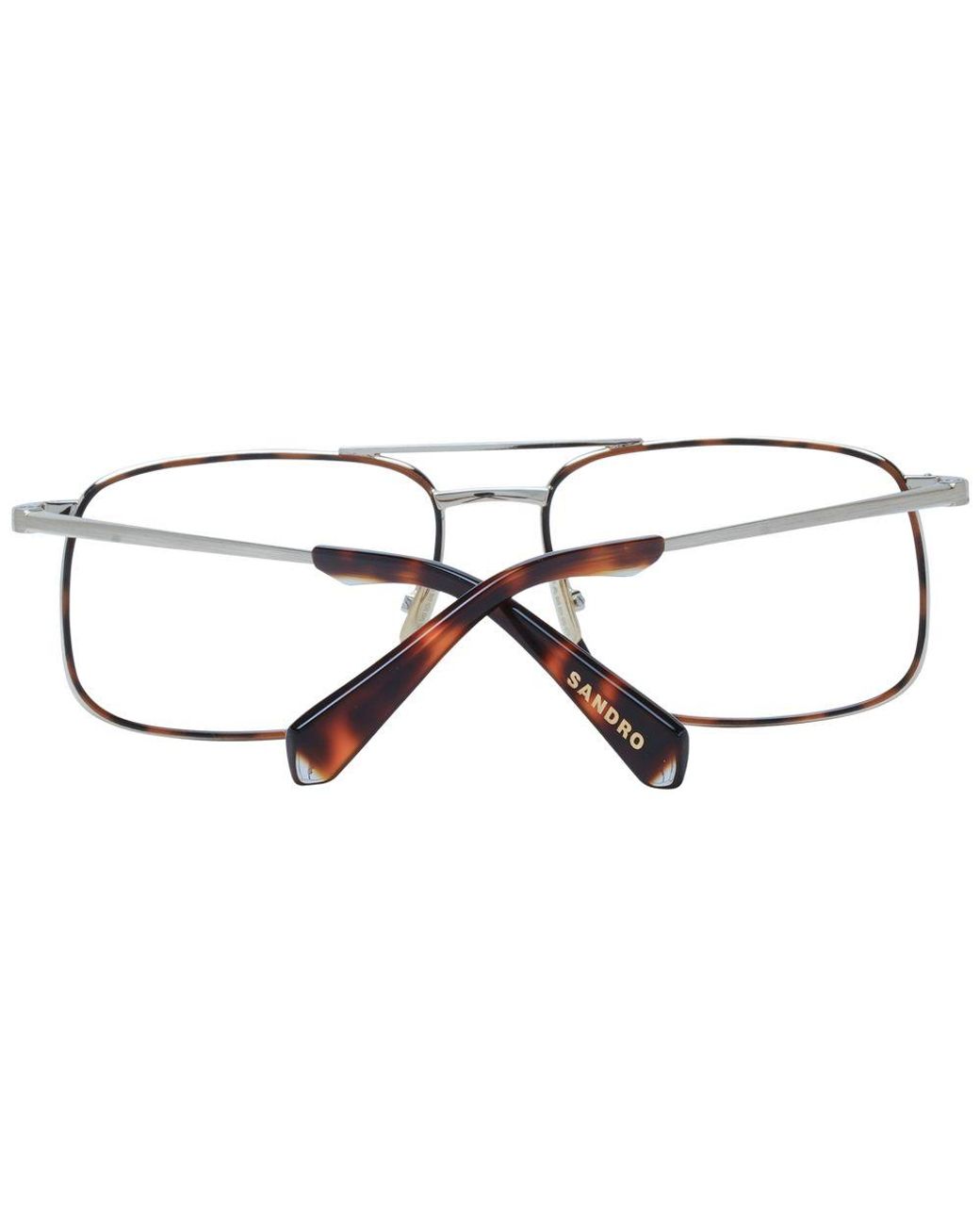 Sandro Metallic Brown Metal Glasses (frames) for men