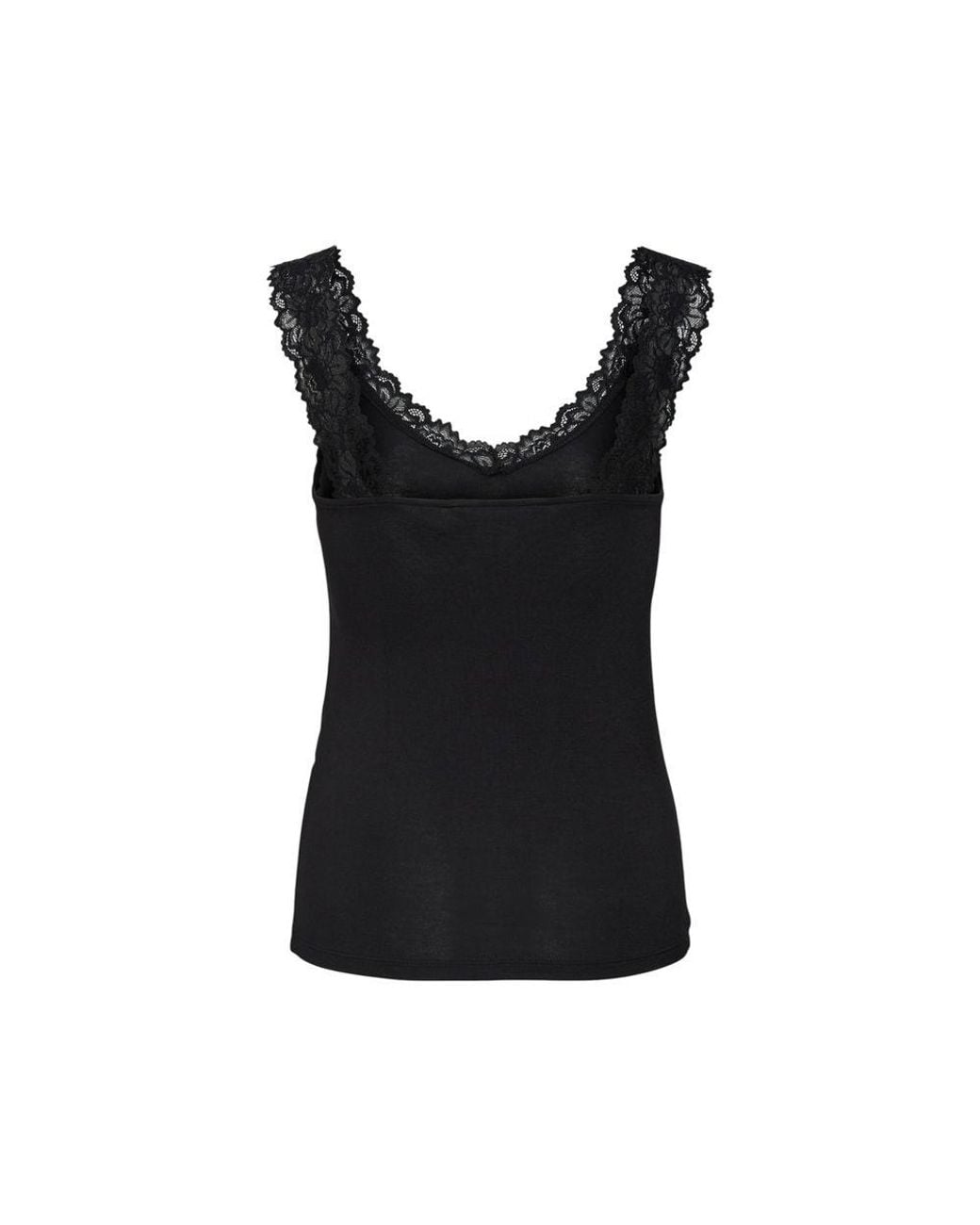 Vero Moda Black Viscose Tank Tops