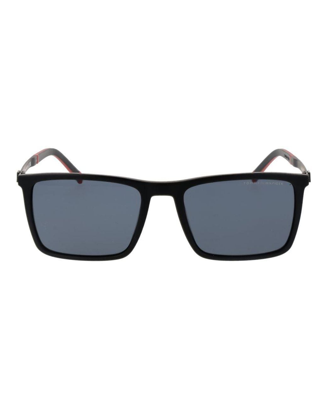 Tommy Hilfiger Black Sunglasses Rectangular Frame for men
