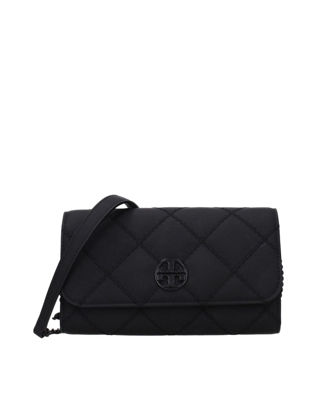 Tory Burch Black Leather Clutch Bag