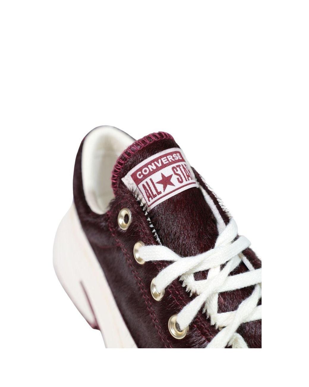 Converse White Bordeaux Leather Chunky Sneakers
