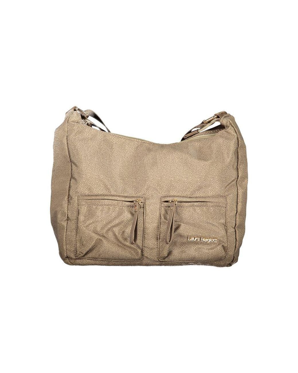 Laura Biagiotti Natural Beige Polyester Handbag