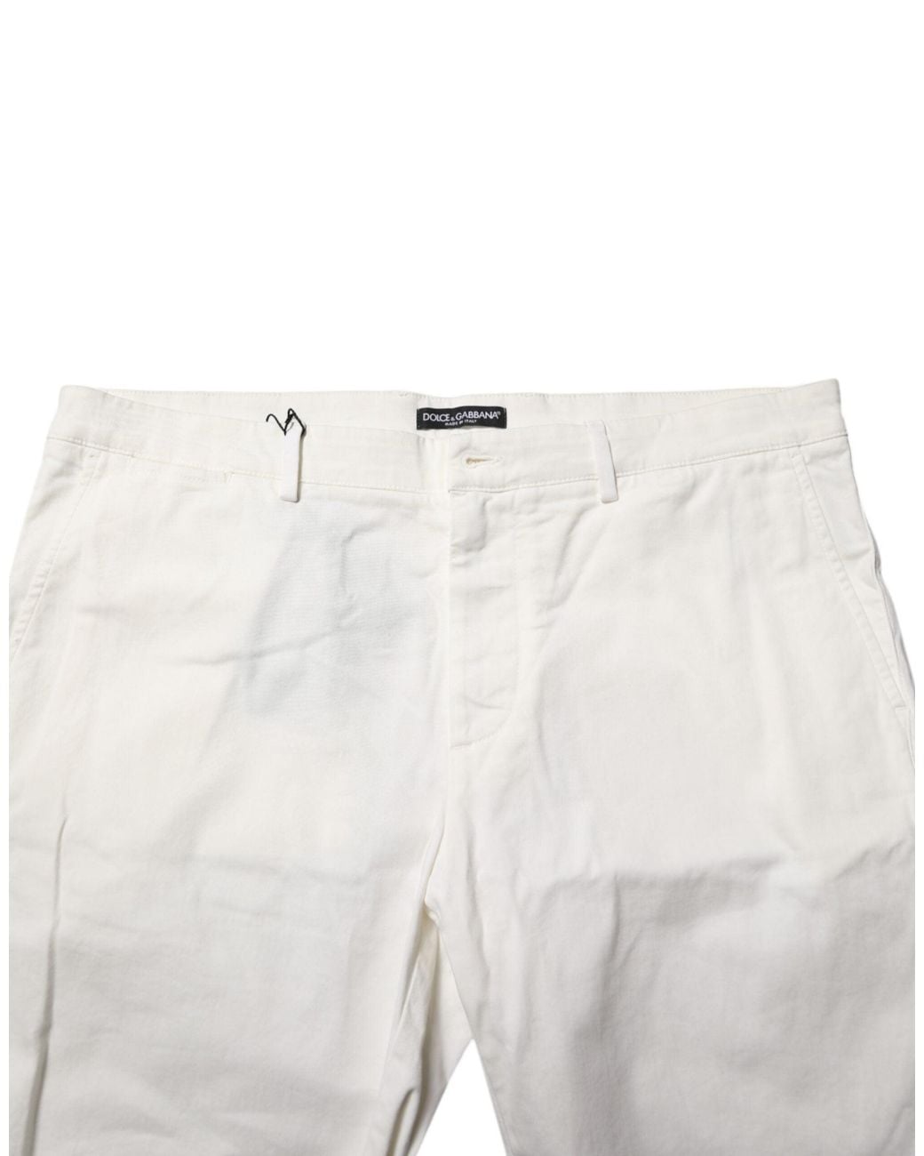 Dolce & Gabbana Natural Belted Chino Shorts for men