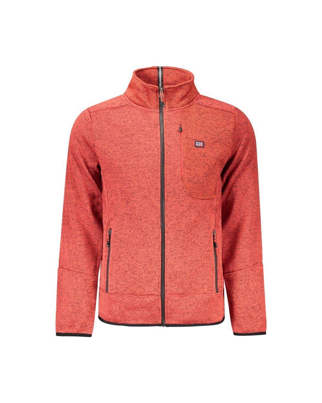 Norway 1963 Red Rosso Polyester Mens Sweatshirt for men