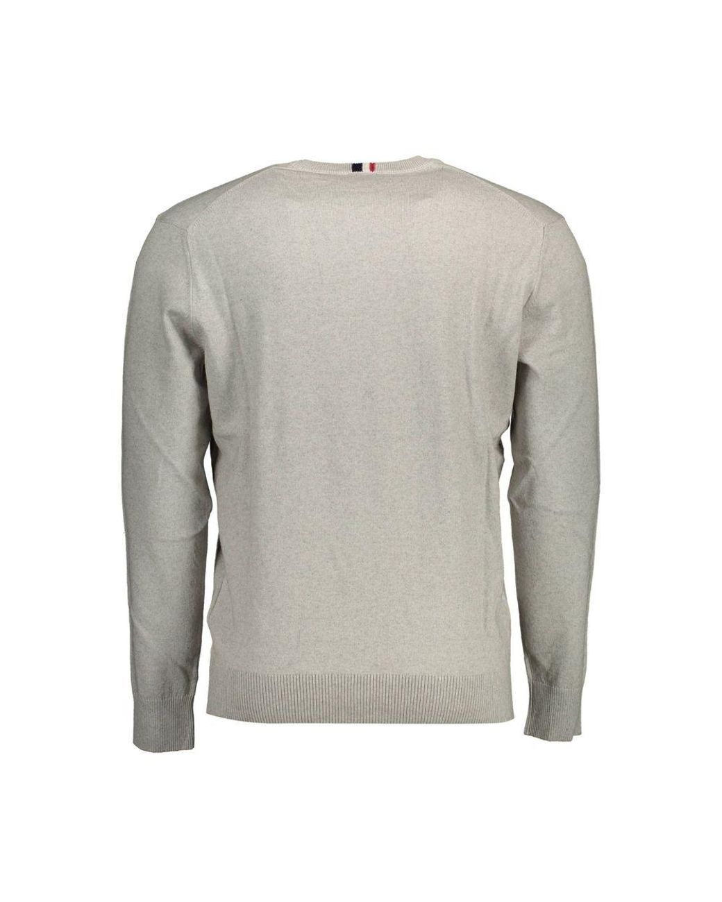 U.S. POLO ASSN. Gray U. S. Polo Assn. Cotton Sweater for men