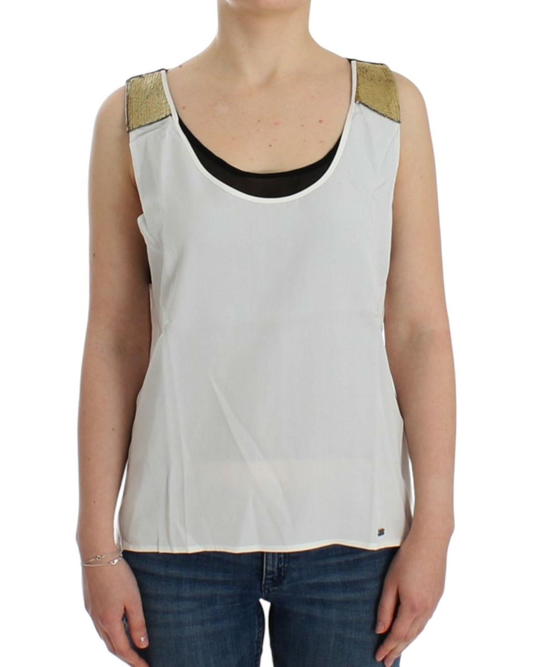 CoSTUME NATIONAL Gray Sleeveless Tops