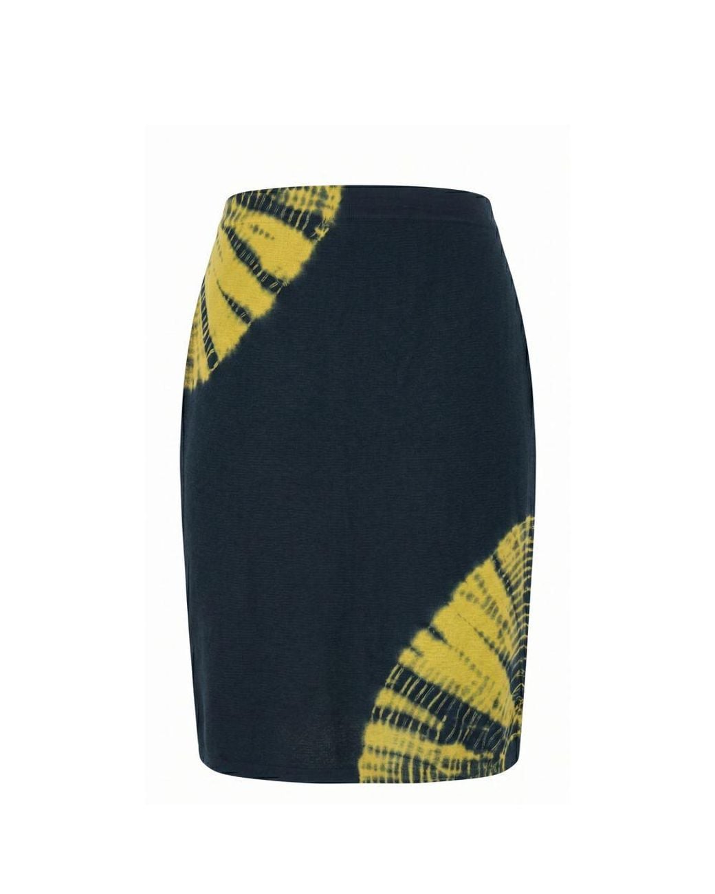 Malo Blue Yellow Cotton Skirt