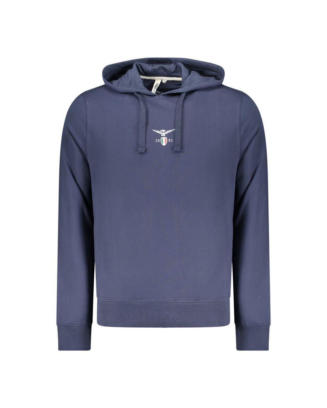 Accademia Militare Blue Cotton Men's Hoodie for men