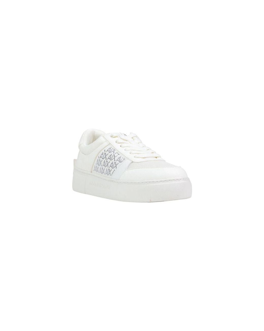 ARMANI EXCHANGE White Polyamide Athletic Sneakers