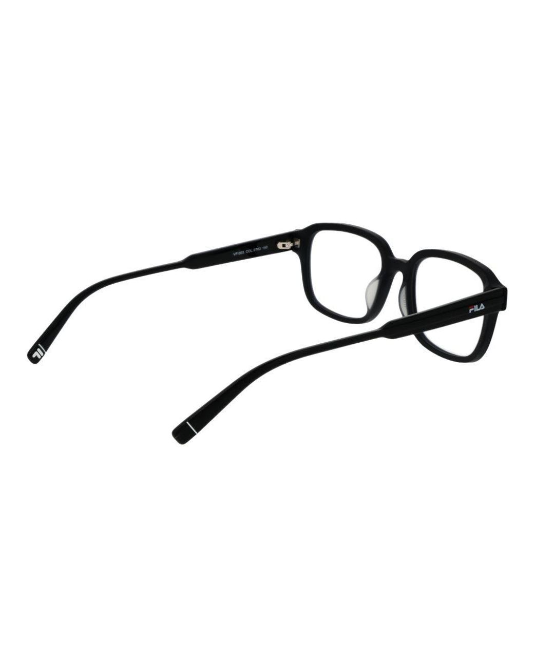 Fila Black Cellulose Acetate Glasses (Frames) for men