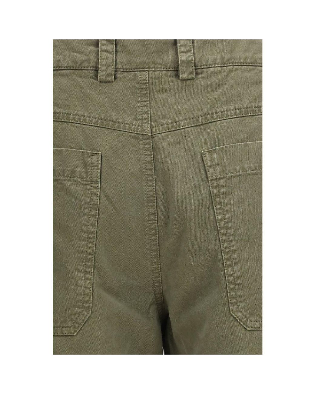 Off-White c/o Virgil Abloh Green Bicolor Cotton Casual Pants - It46 | S for men