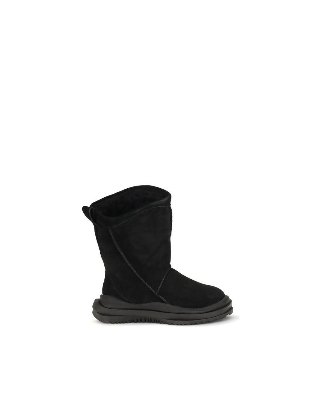 Ugg Black Suede Leather Flat Boots for men