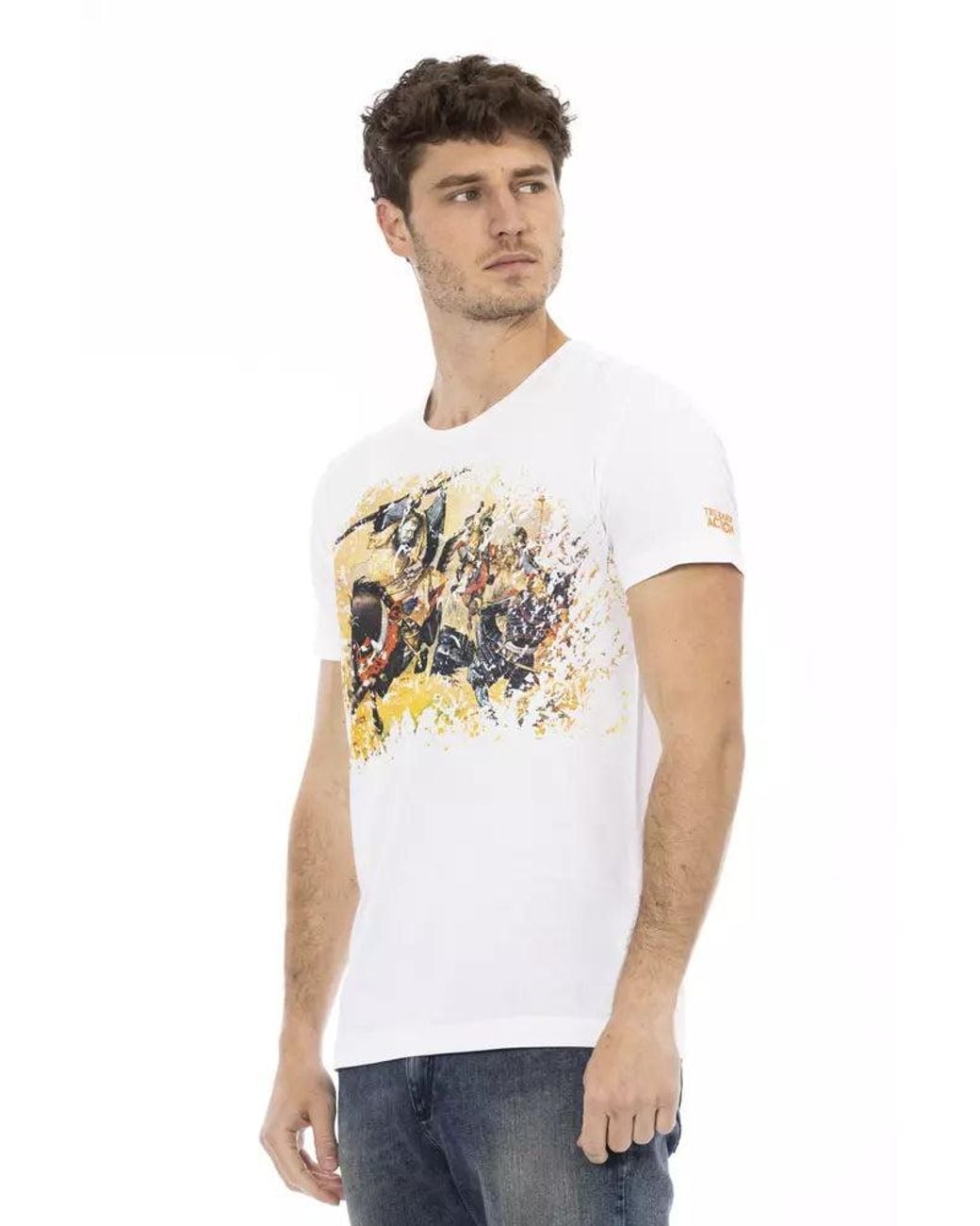 TRUSSARDI ACTION White Cotton Men T for men