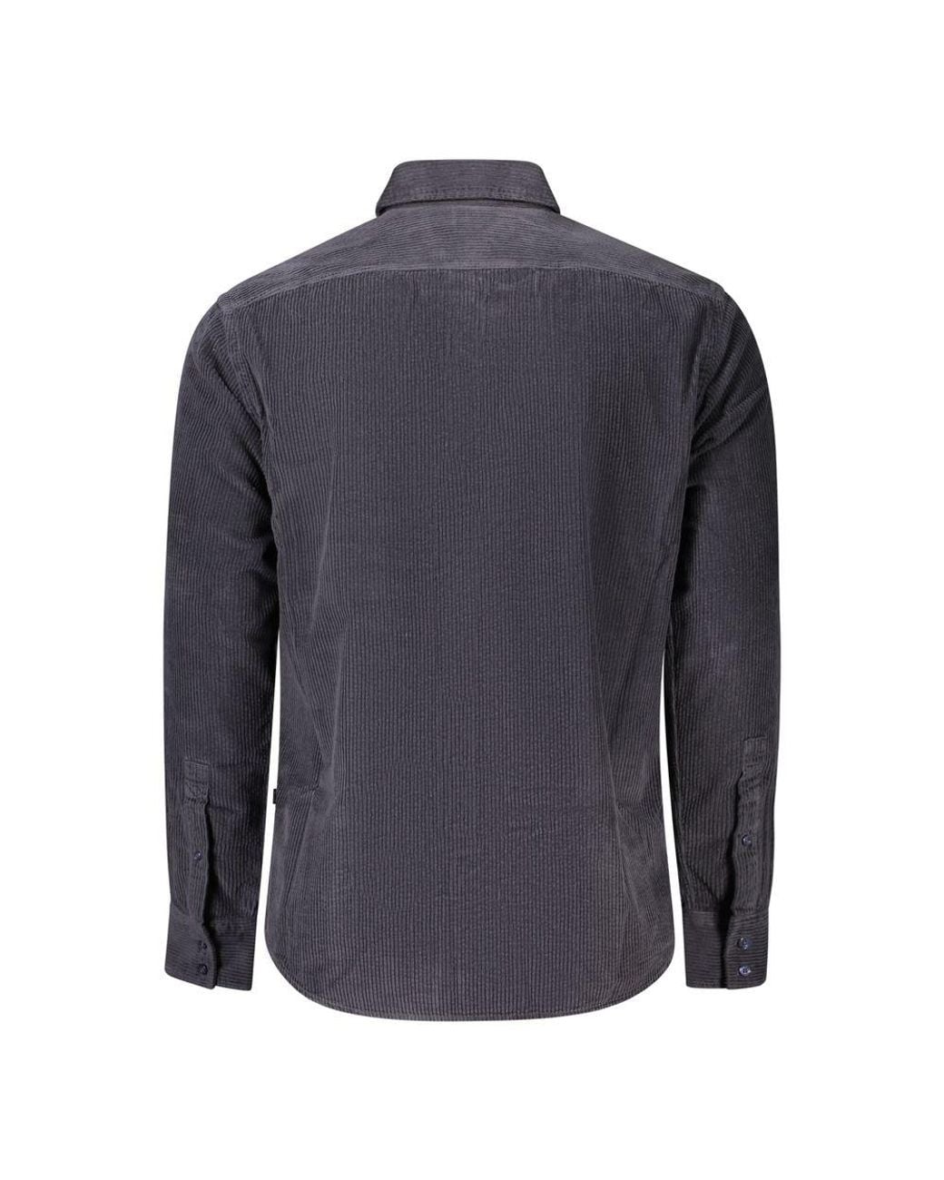 Boss Blue Cotton Shirt for men