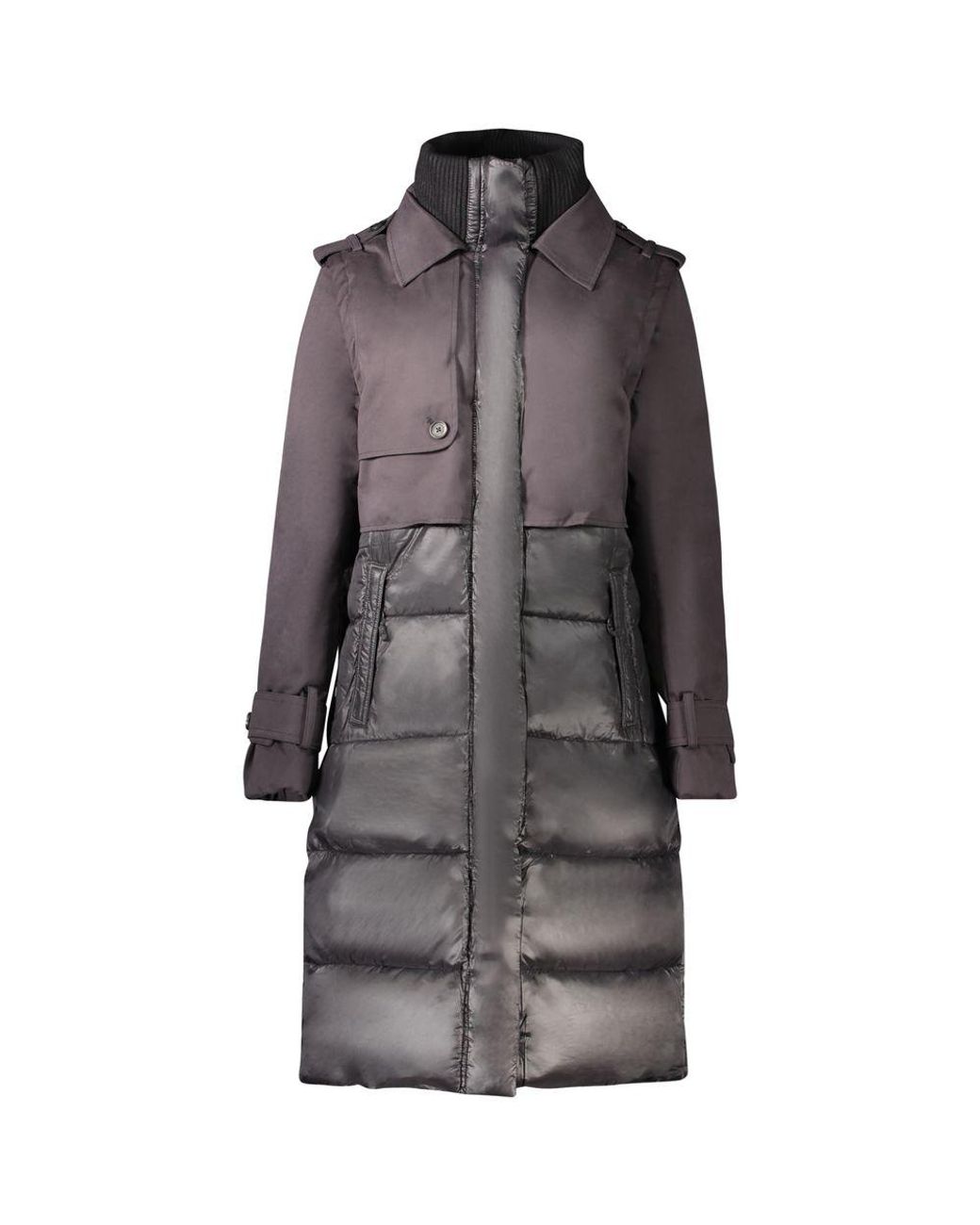 Desigual Gray Nero Polyester Jacket