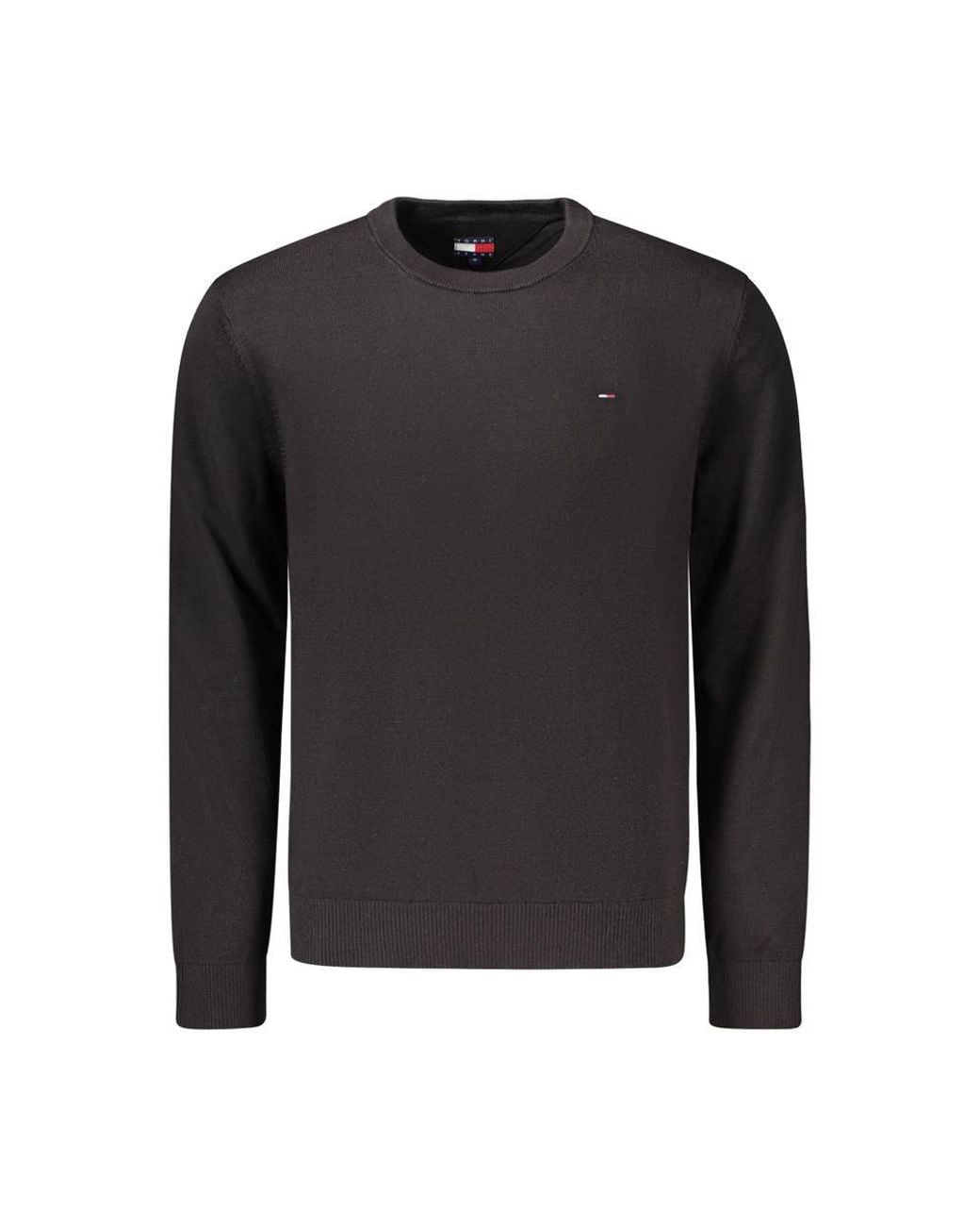 Tommy Hilfiger Black Cotton Men's Sweater for men