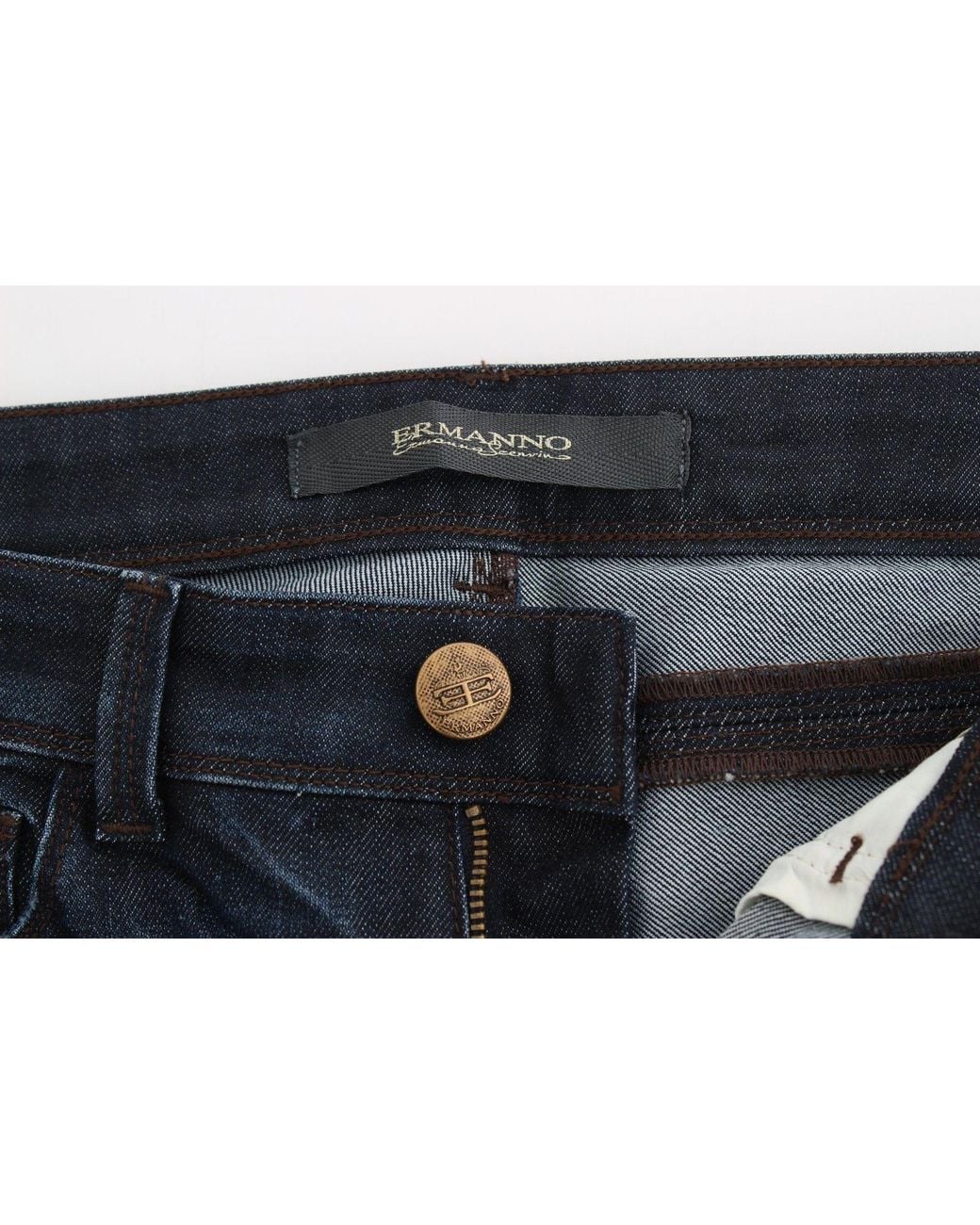 Ermanno Scervino Blue Chic Dark Skinny Jeans