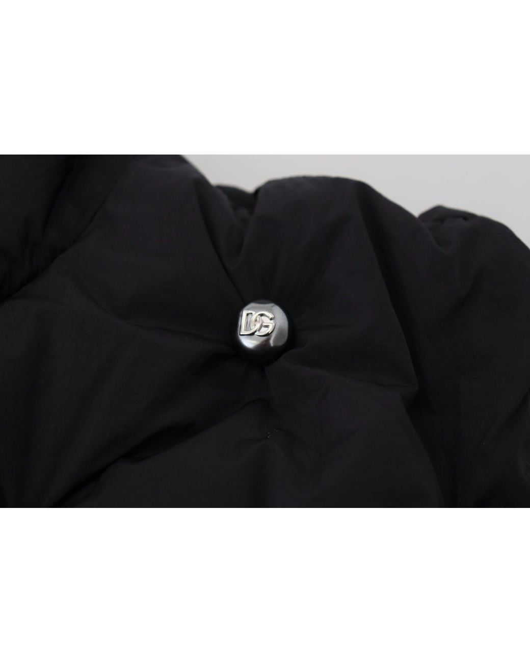 Dolce & Gabbana Black Sleeveless Dg Metal Embellishment Jacket for men