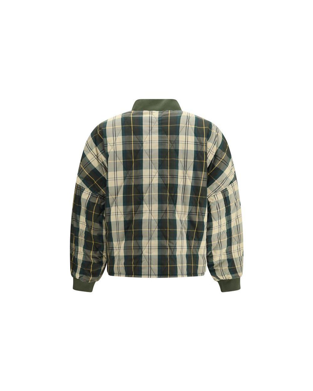 Barbour Green Bicolor Polyester Shell Jacket