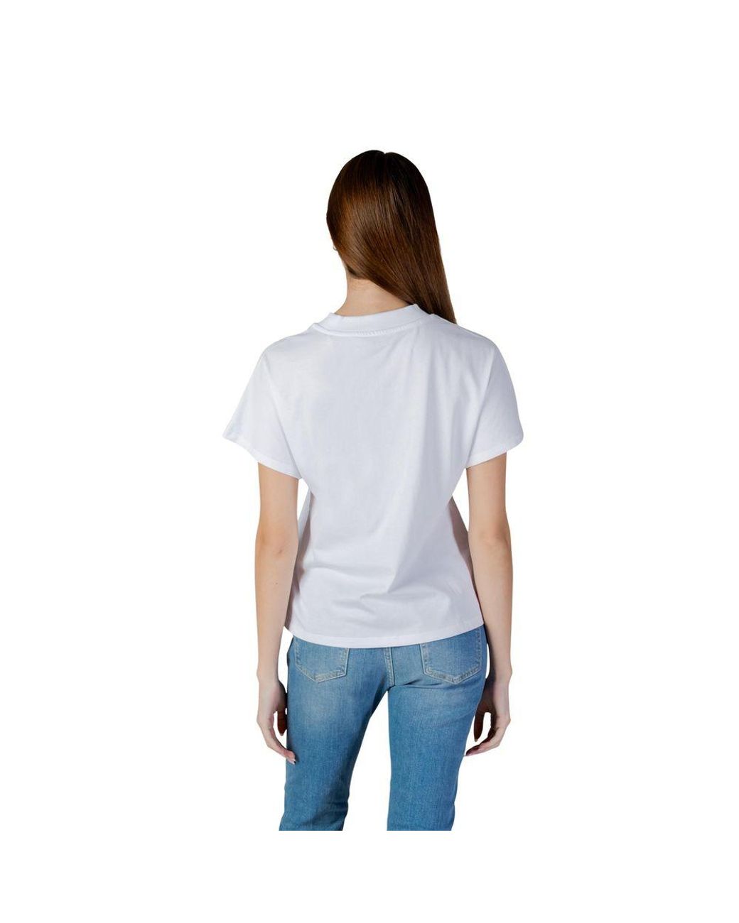 Guess Blue White Cotton T