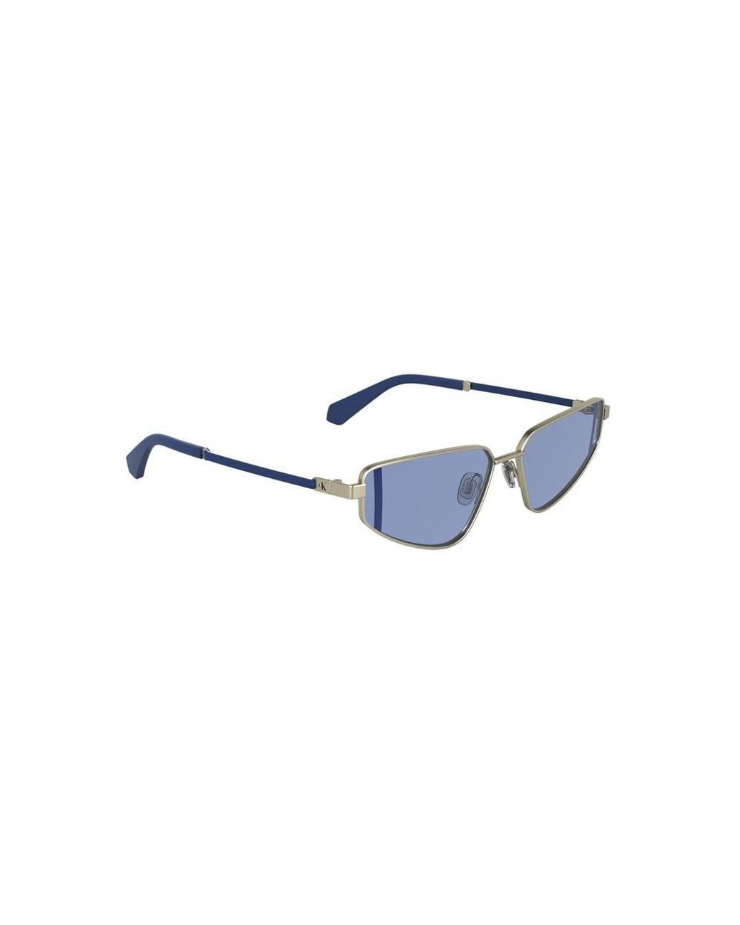 Calvin Klein Blue Argento Metal Sunglasses