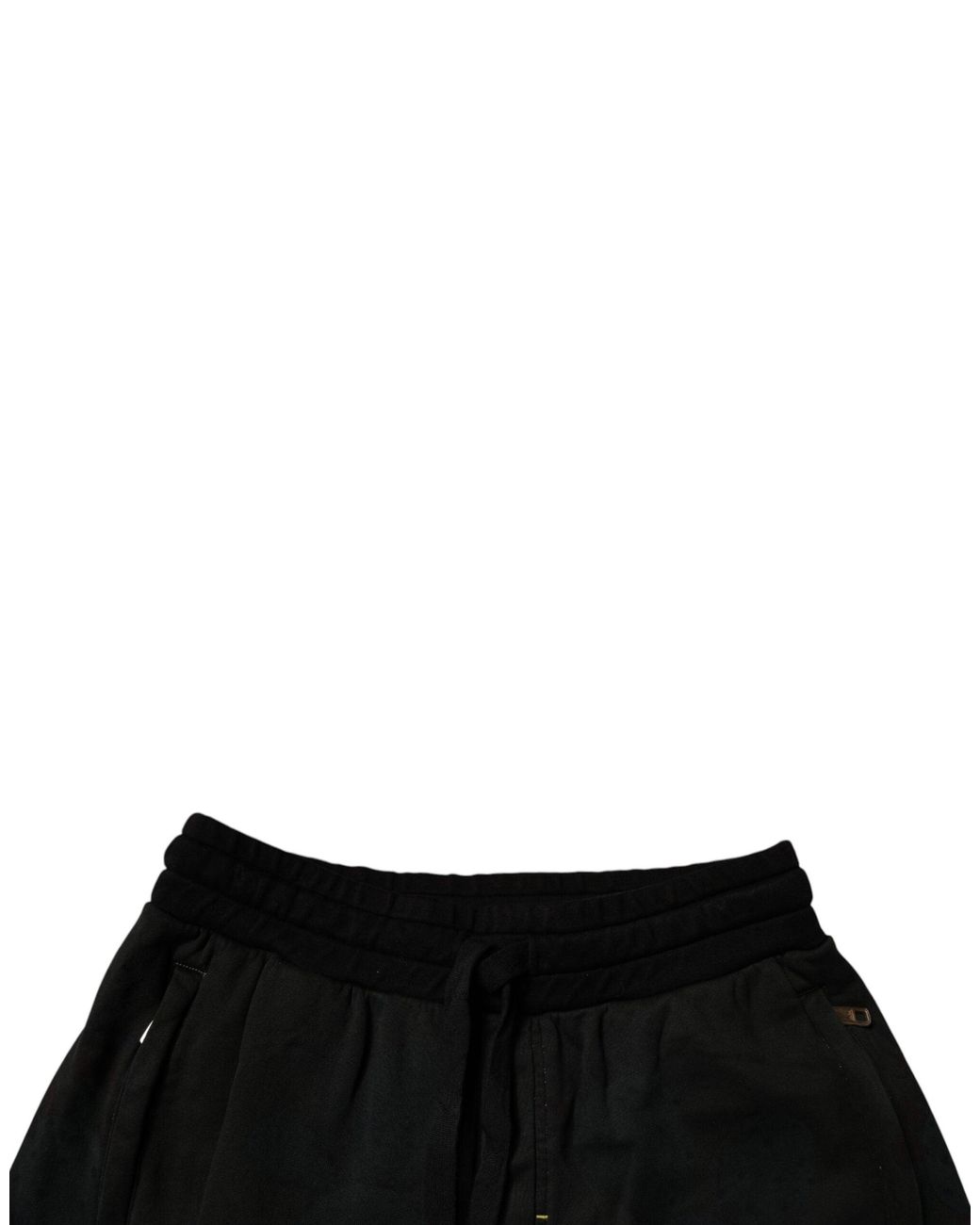 Dolce & Gabbana Black Cotton Sweatmen's Bermuda Shorts for men