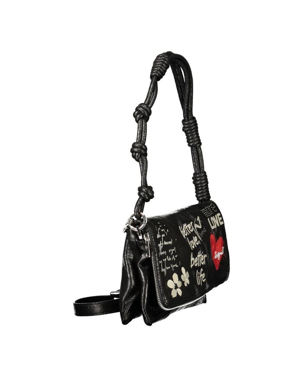 Desigual Black Nero Polyurethane 's Bag For Effortless Chic Style