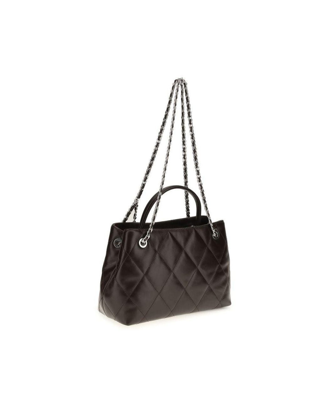 Tory Burch Black Brown Calf Leather Bos Taurus Shoulder Bag